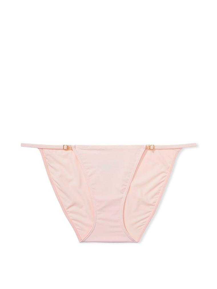 Slip Brésilien Avec Lanières Réglables, Pink, large