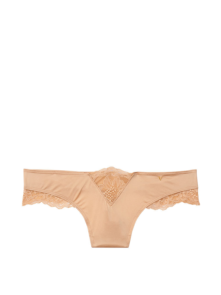 Mini String Avec Empiècement En Dentelle, Sweet Praline, large