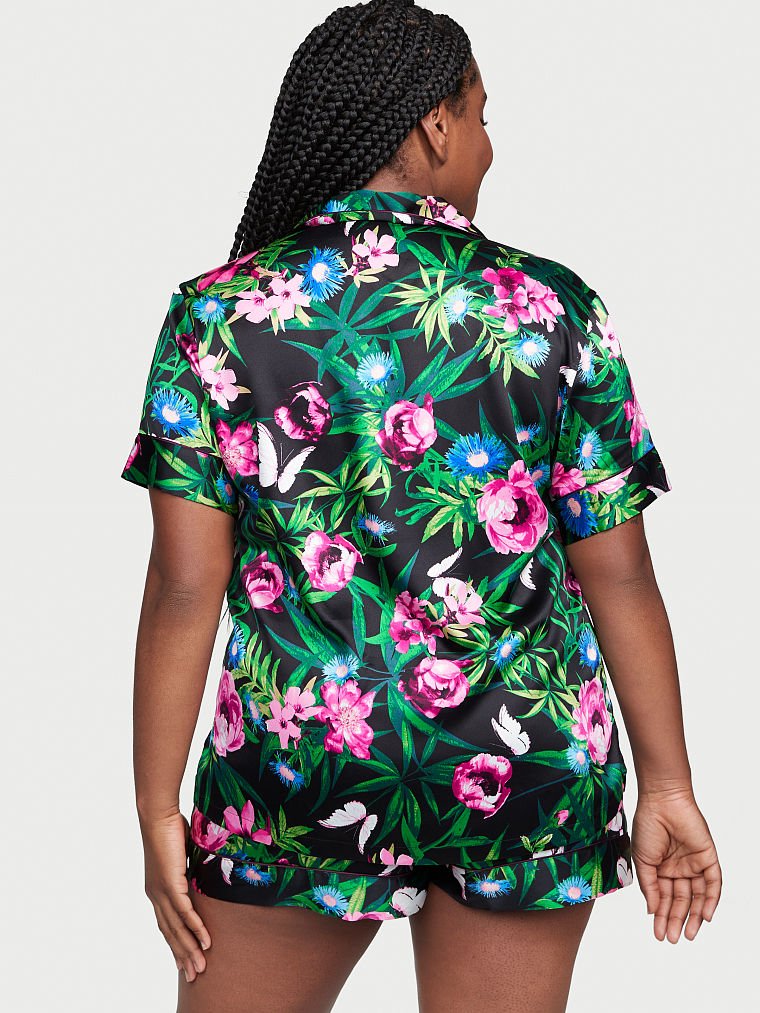 Ensemble Pyjama Court En Satin, Description, large