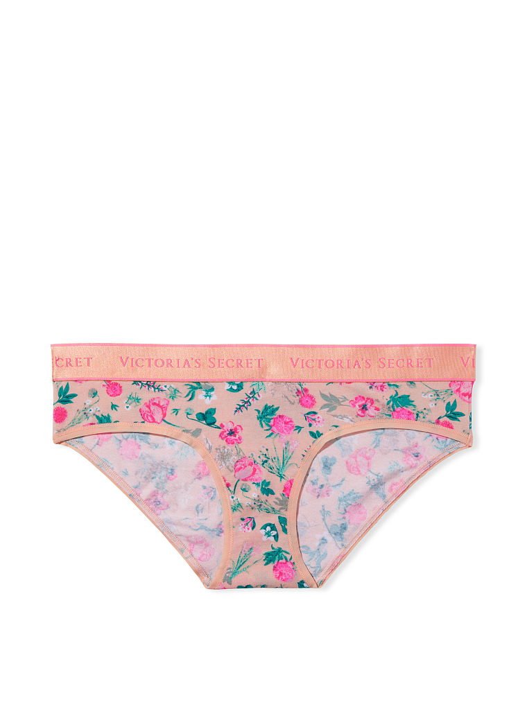 Culotte Haute En Coton Stretch Avec Taille À Logo, Description, large