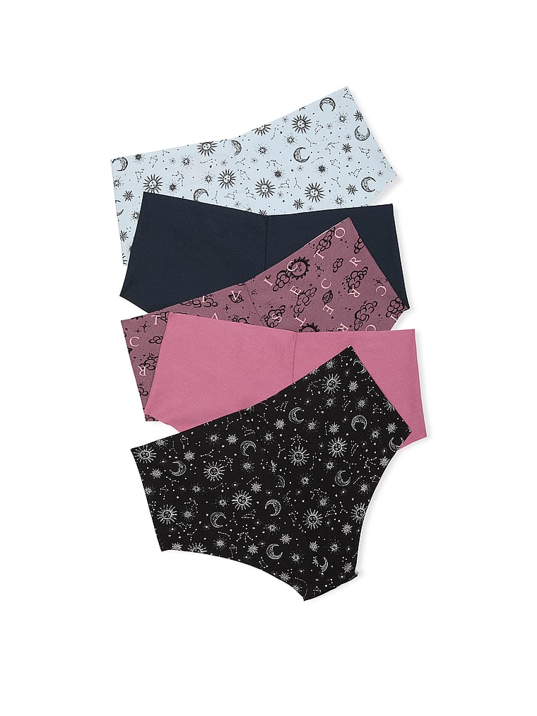 5-pack No-show Cheeky Panties, Multi, large