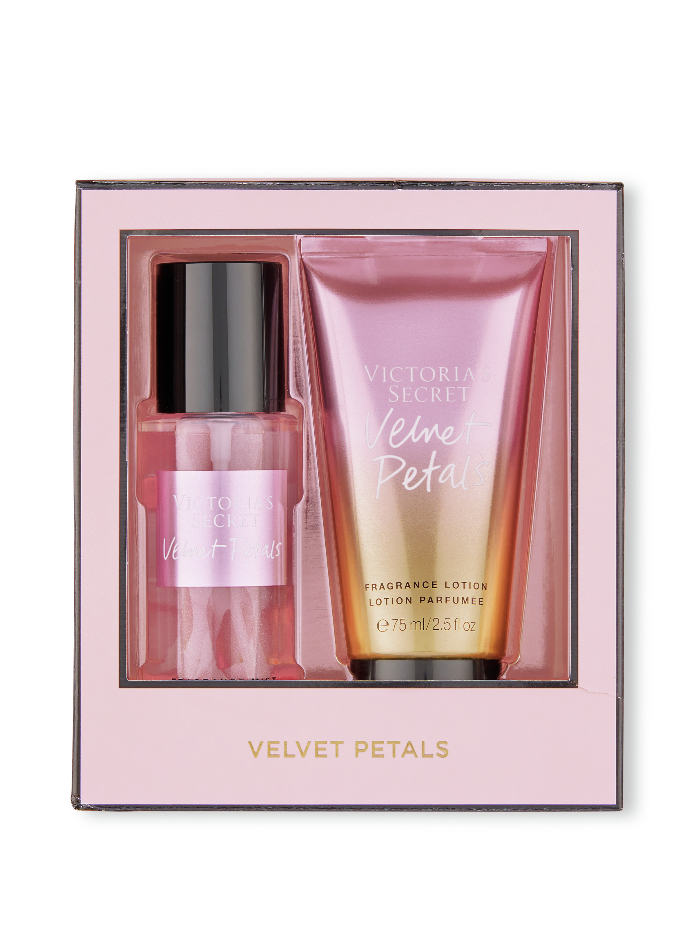 Velvet Petals Coffret Cadeau Duo : Mini Brume Parfumée Et Mini Lait Corps Parfumé, Description, large