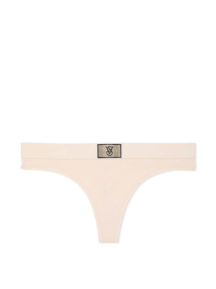 String En Coton Avec Patch Brillant Motif Logo, Marzipan, large