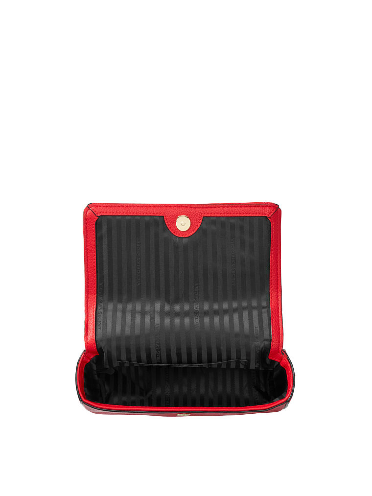 Petit Sac Bandoulière Clouté Matelassé En V Bond Street, Red, large