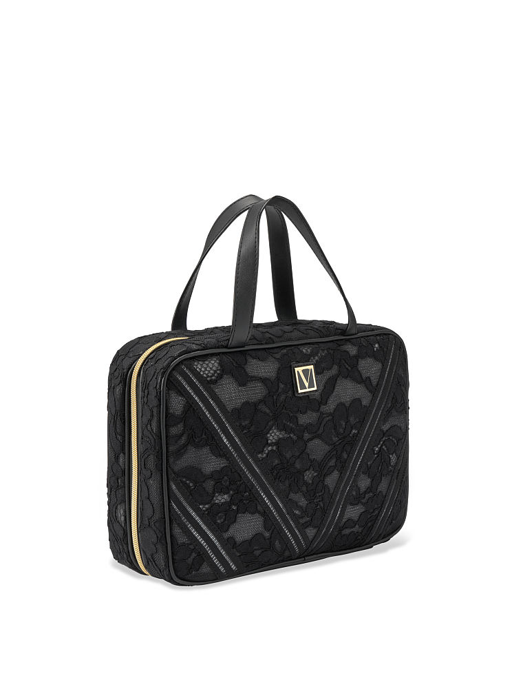 Trousse De Voyage Fourre-tout, Black Lily Lace, large