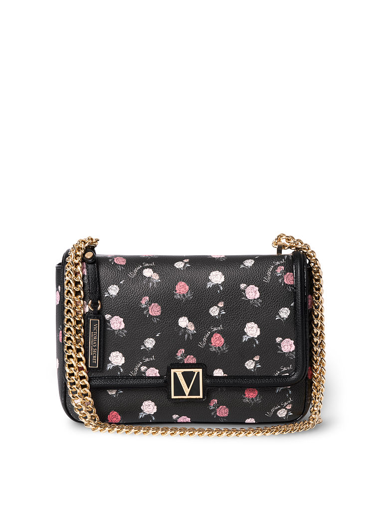 Sac Bandoulière Moyen Victoria, Dark Rose, large