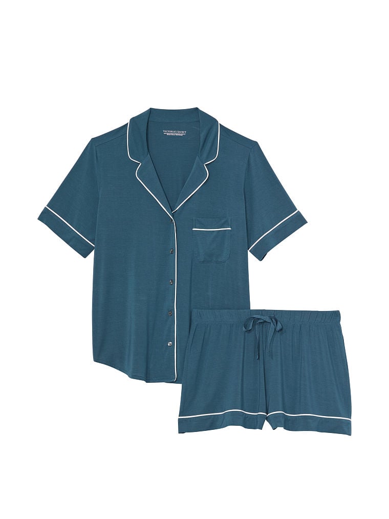Ensemble Pyjama Court En Modal, Midnight Sea, large