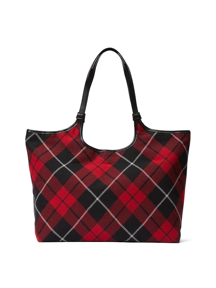 Sac Porté Épaule Motif Écossais, Multicolored, large