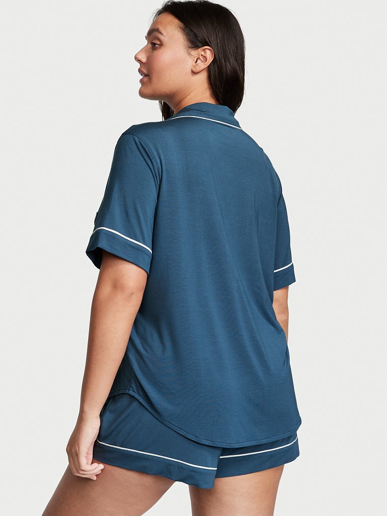 Ensemble Pyjama Court En Modal, Midnight Sea, large