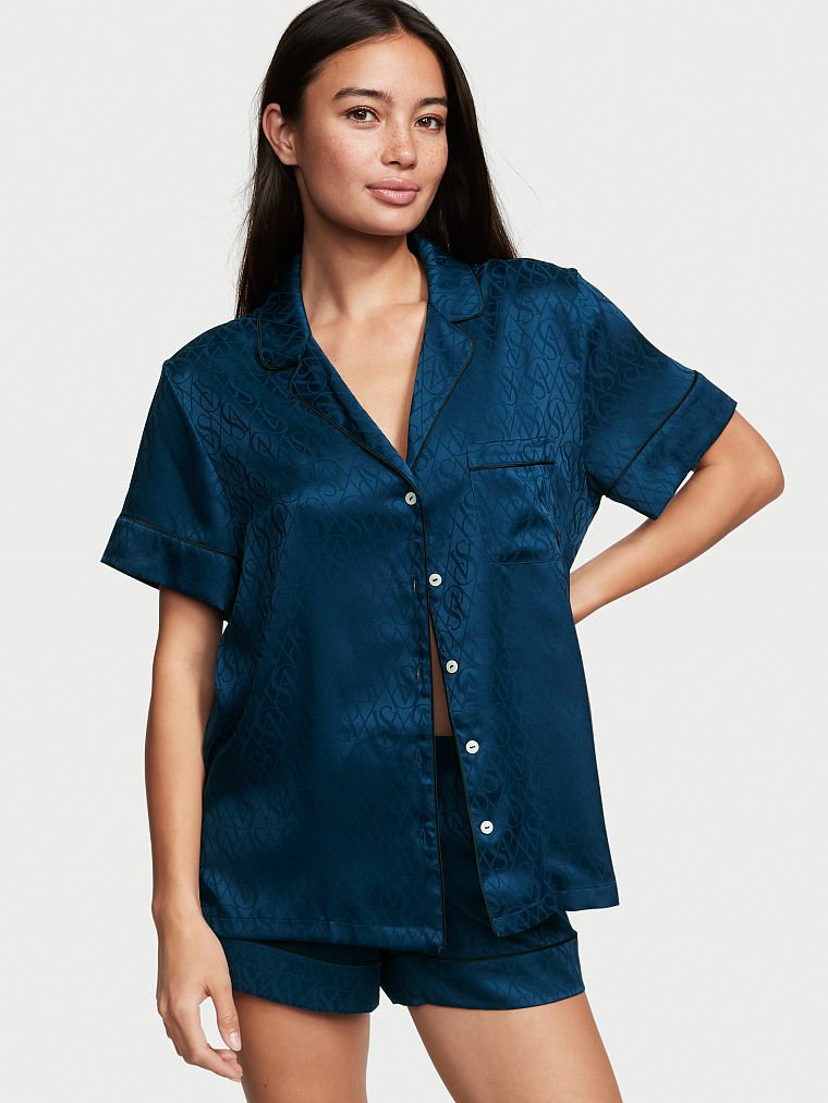 Ensemble Pyjama Court En Satin | PYJAMAS ET LINGERIE | Victoria's Secret (Site officiel pour la France)