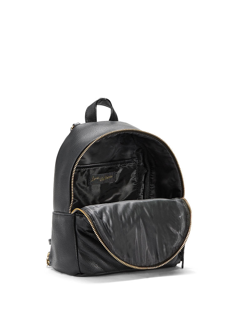 Petit Sac À Dos De Ville Matelassé En V, Black, large