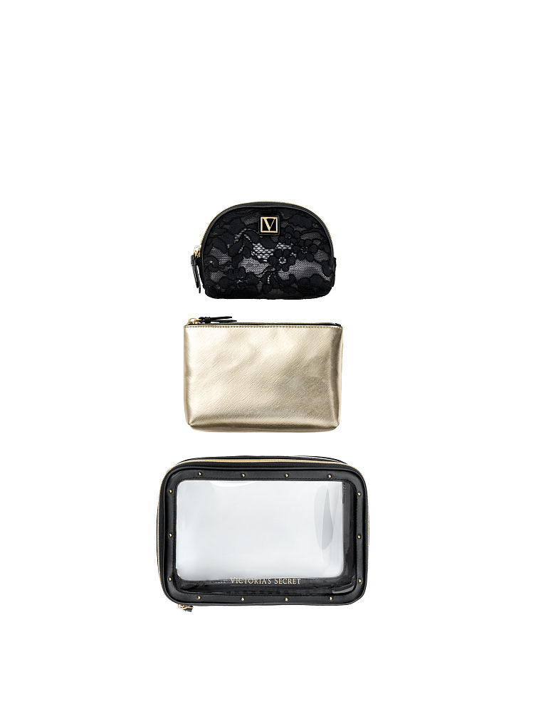 Trousse À Maquillage, Black Lily Lace, large