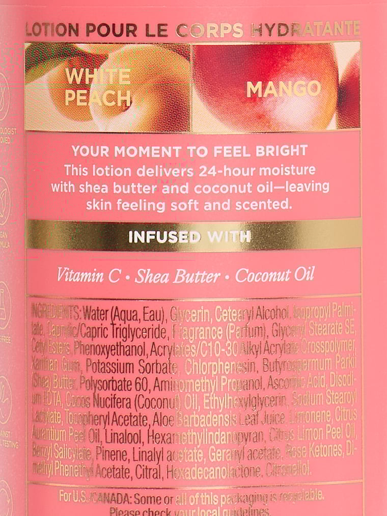 White Peach Mango Hydrating Body Lotion, White Peach Mango, large