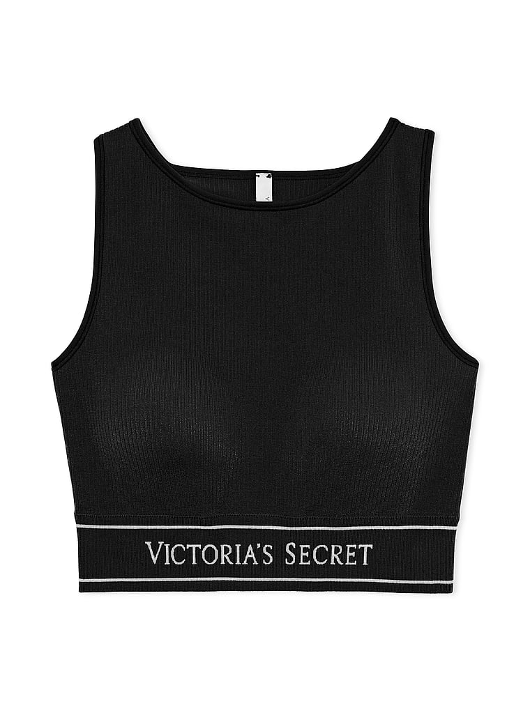 Brassière Montante Sans Coutures Ni Armatures, Black, large