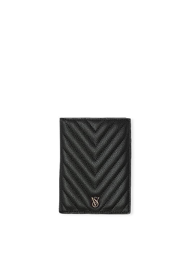 Protège-passeport, Black V-Quilt, large