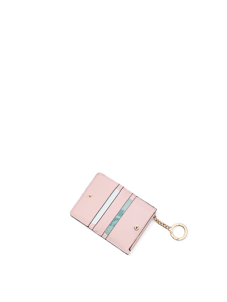 Foldover Card Case Keychain, Chalk Rose, large