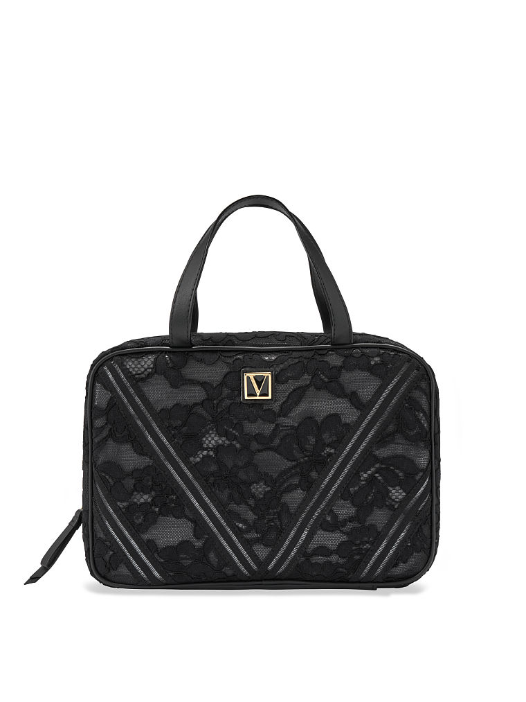 Trousse De Voyage Fourre-tout, Black Lily Lace, large
