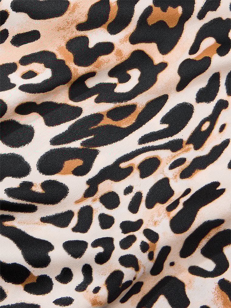 Ensemble Pyjama Long En Satin, Wavy Leopard, large