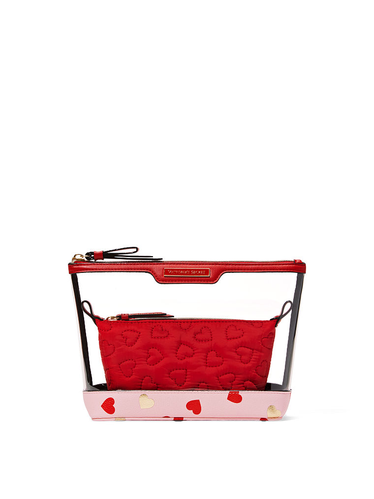 Duo De Trousses De Toilette Am/pm, Lipstick Red Mini Heart, large