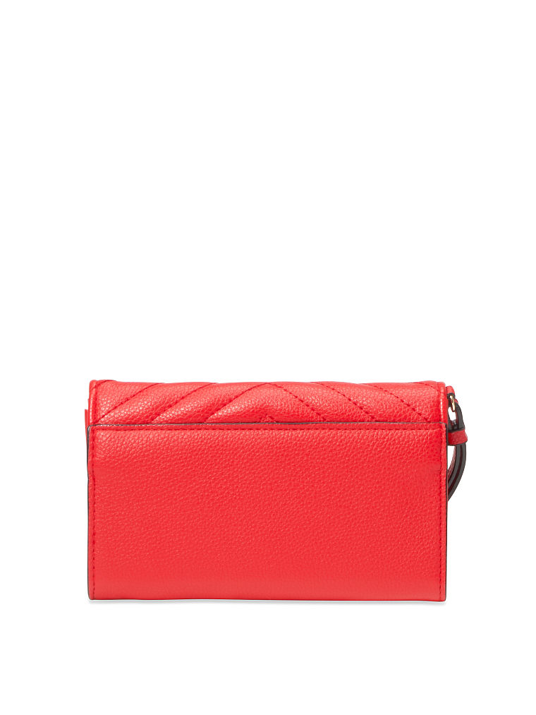 Pochette Tech Matelassée En V, Real Red, large