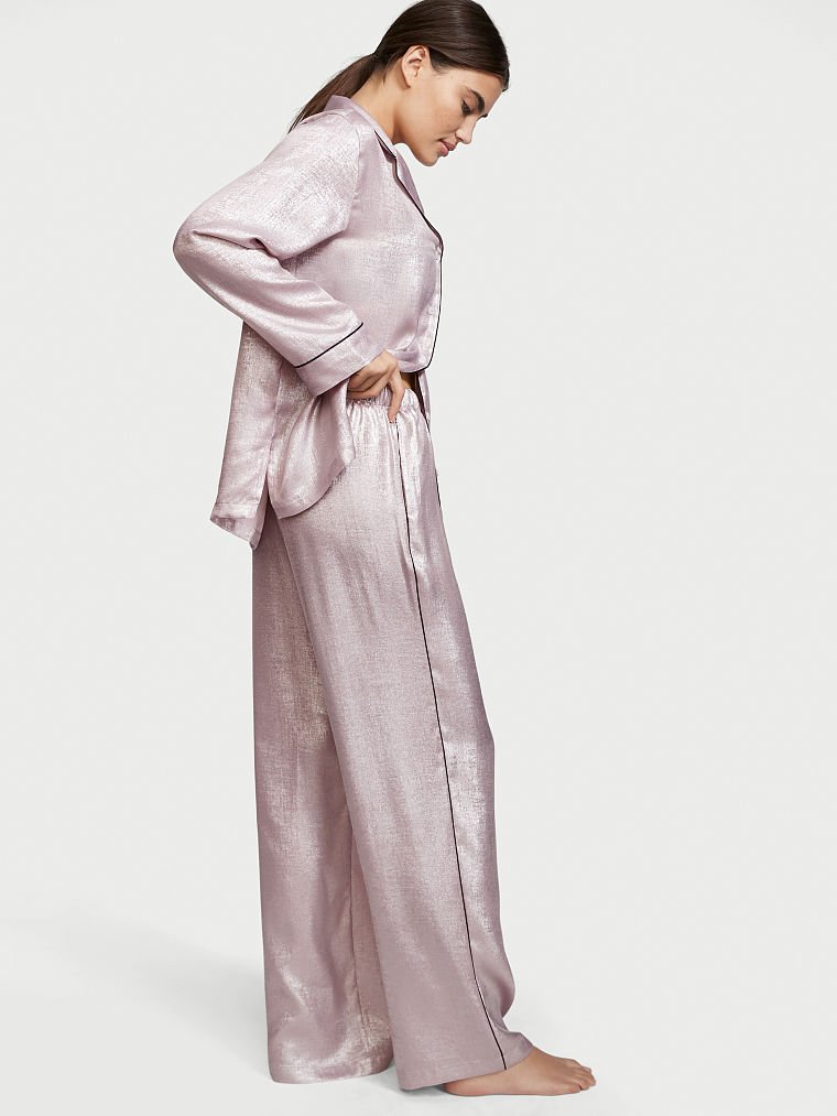 Ensemble Pyjama Métallisé Fiona, Pink Foil, large