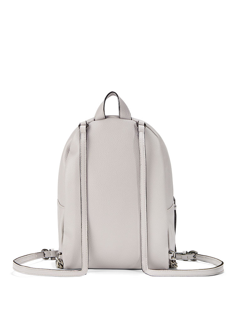 Petit Sac À Dos De Ville Matelassé En V, Grey, large
