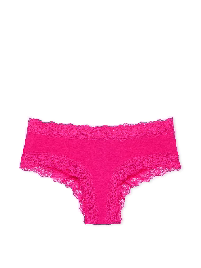 Culotte En Coton Et Dentelle, Forever Pink, large