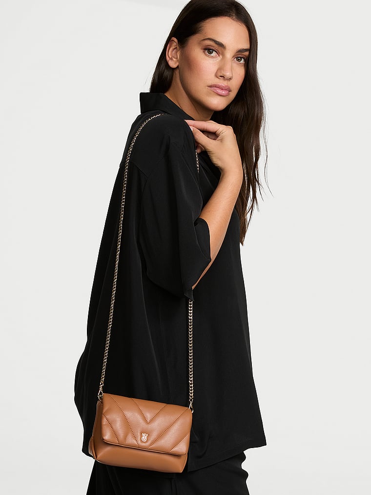 Mini Convertible Bag, Brown, large