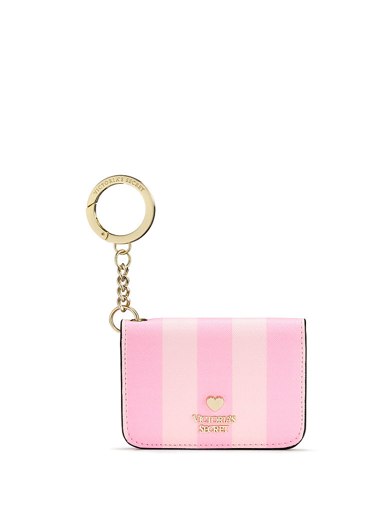 Porte-cartes Pliable Avec Logo De La Marque, Signature Stripe, large