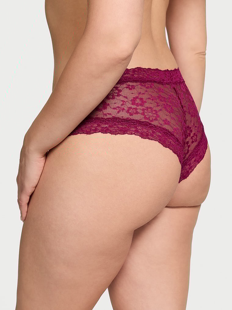 Culotte En Dentelle, Plum Rouge, large