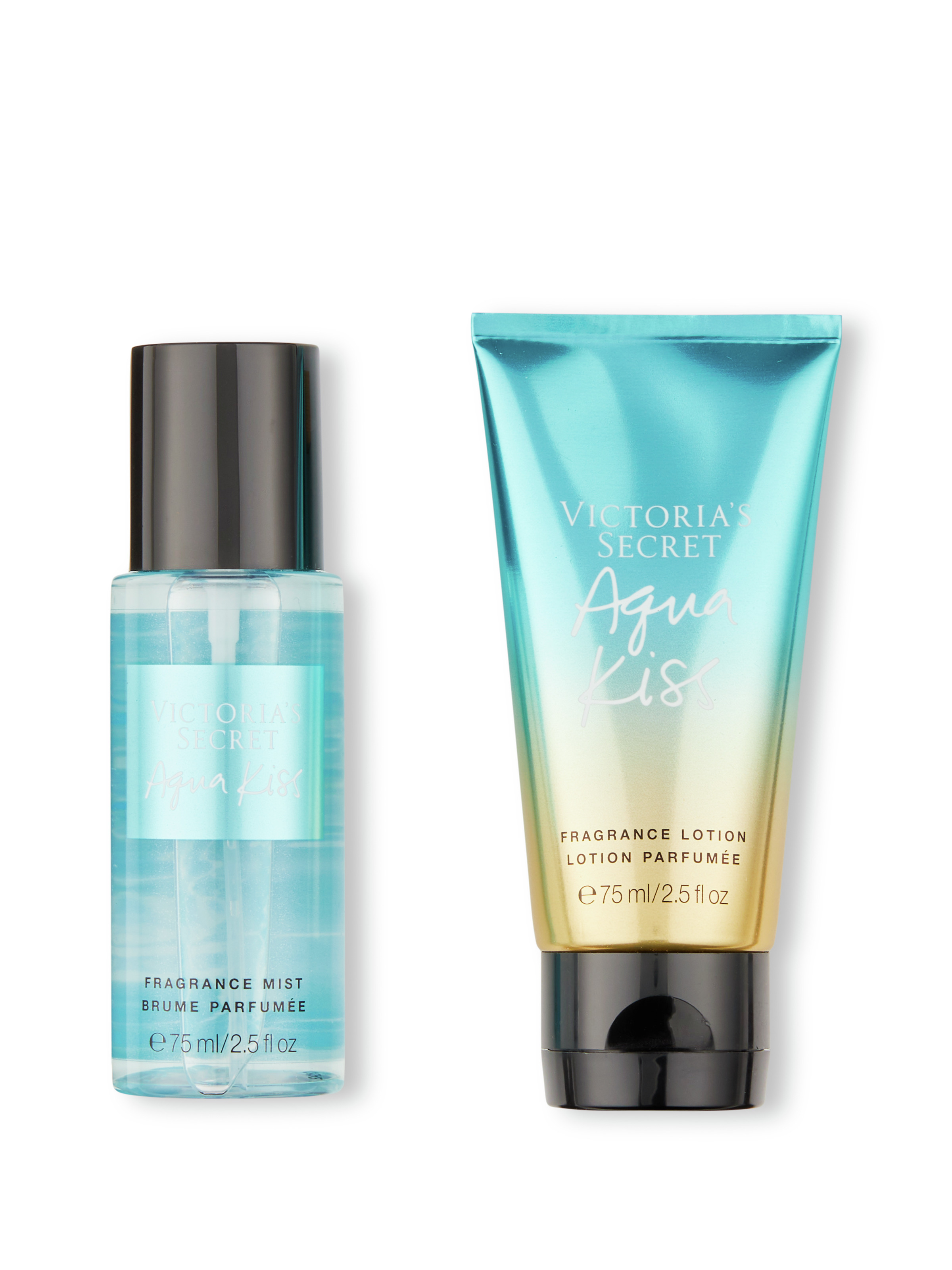 Aqua Kiss Coffret Cadeau Duo : Mini Brume Parfumée Et Mini Lait Corps Parfumé, Description, large
