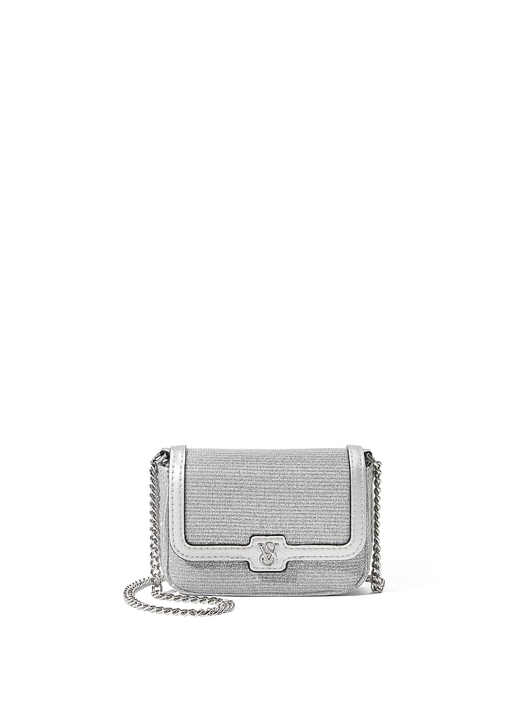 Micro-sac À Bandoulière, Silver, large