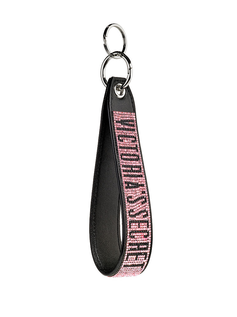 Porte-clés Bracelet Avec Logo En Strass, Pink, large