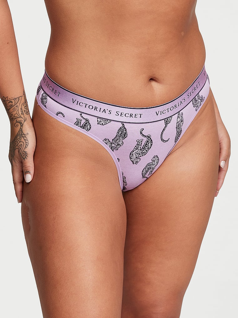 String En Coton Avec Logo, Unicorn Purple Leopards, large