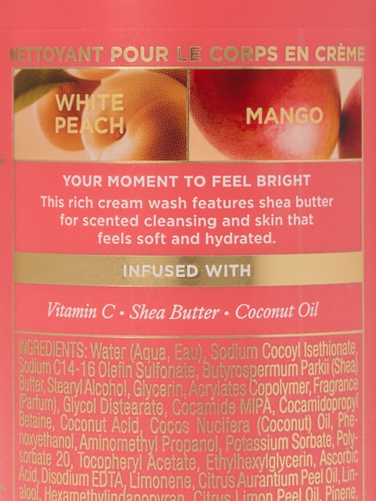 White Peach Mango Cream Body Wash, White Peach Mango, large