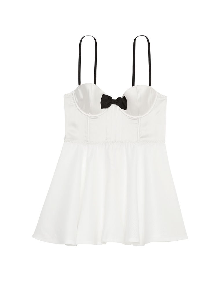 Robe Bustier Avec Nœud, Coconut White, large