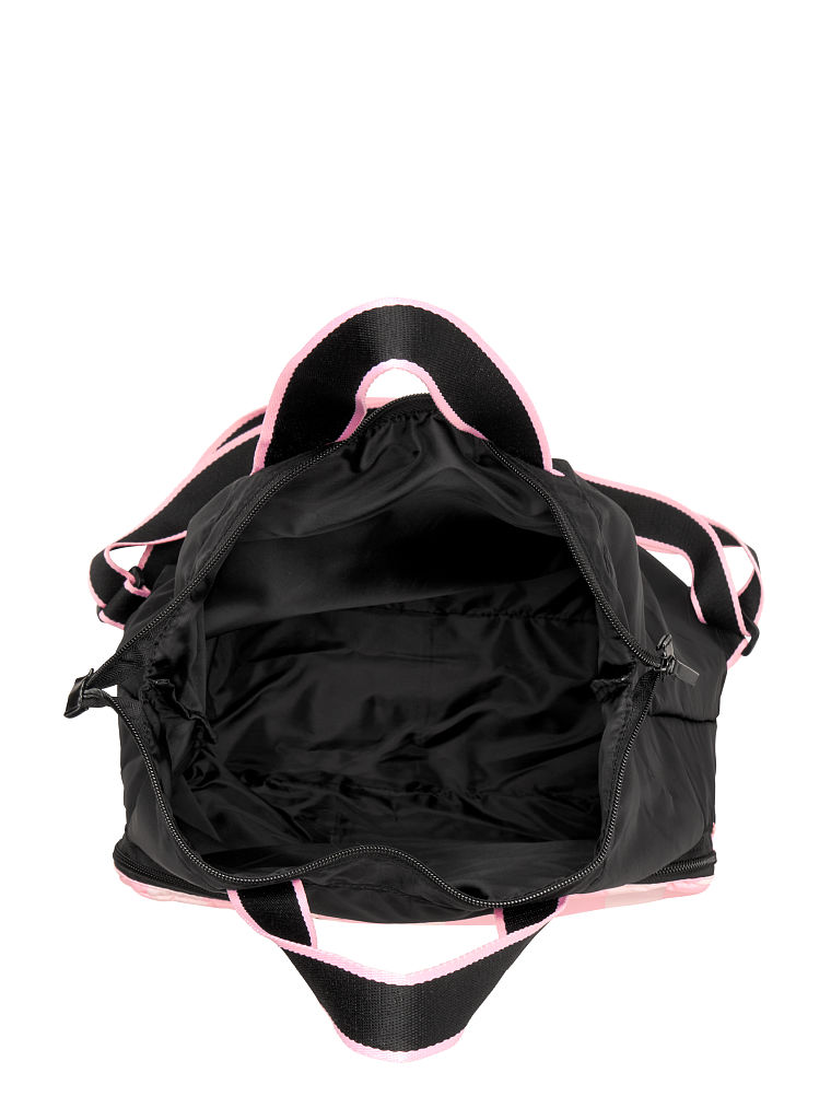 Sac À Dos Pliable À Rayure Avec Logo, Signature Stripe, large