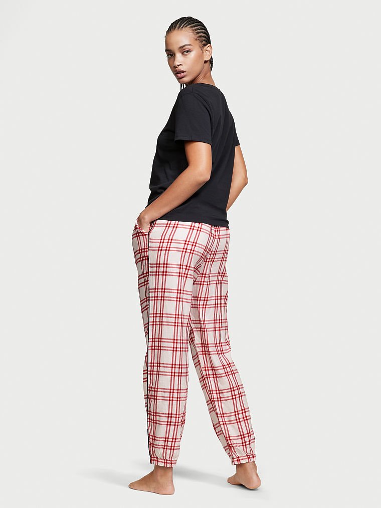 Flannel Jogger Tee-jama, Description, large