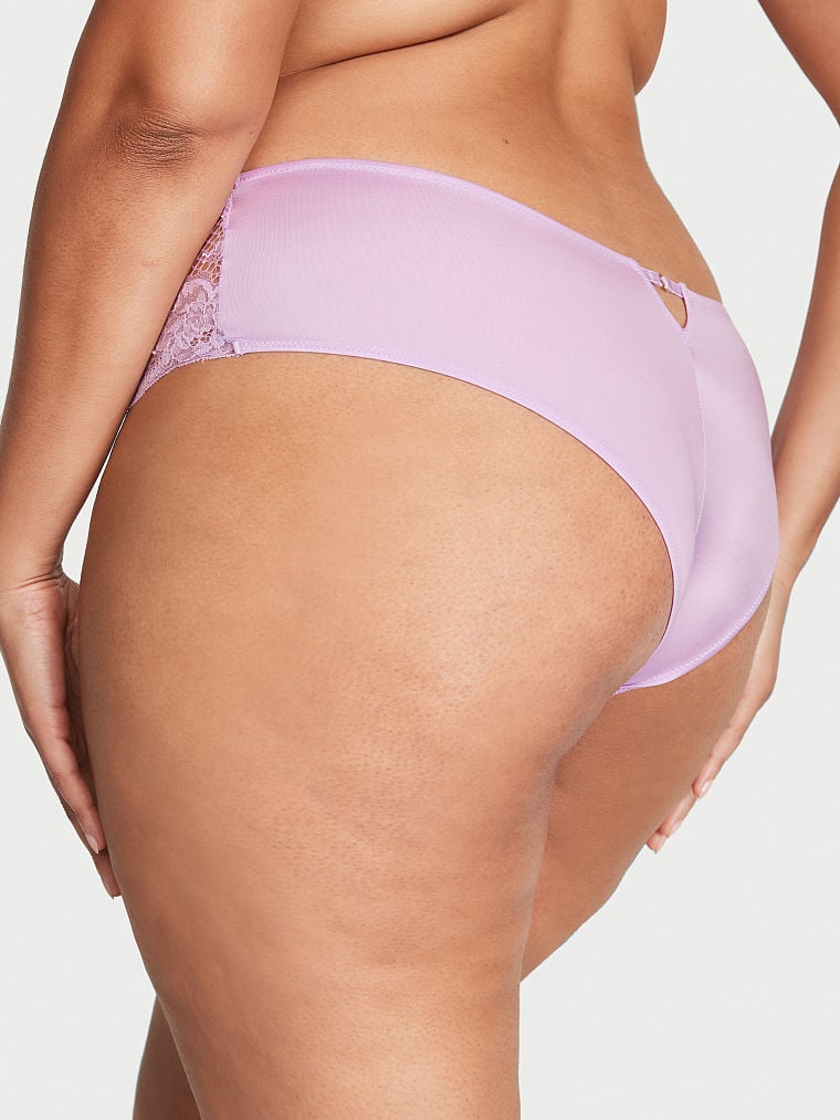 Culotte Bordée De Dentelle, Silky Lilac, large