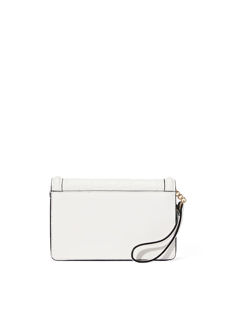 Le Tech Wristlet Victoria, White Woven, large