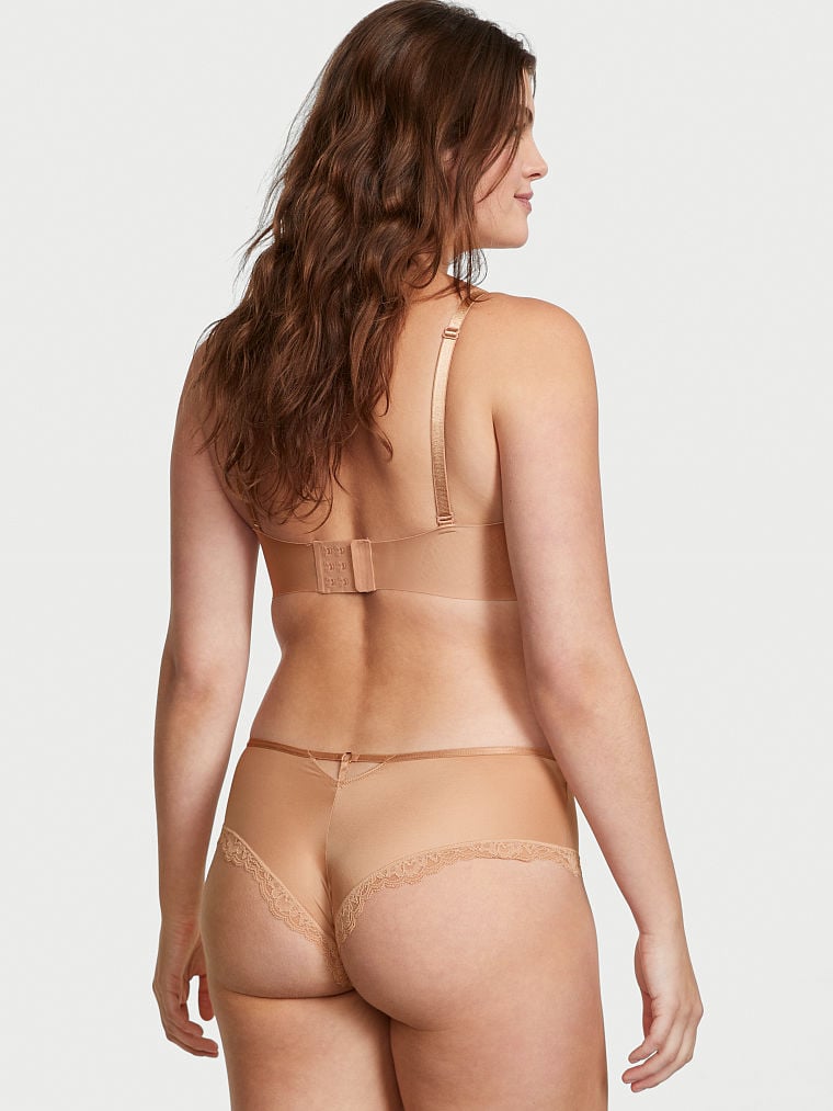 Culotte Bordée De Dentelle, Sweet Praline, large