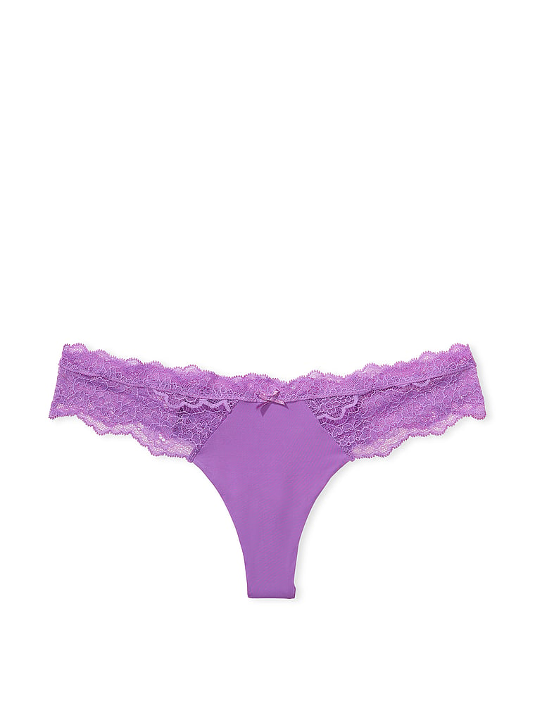 String Bordé De Dentelle, Purple Tease, large