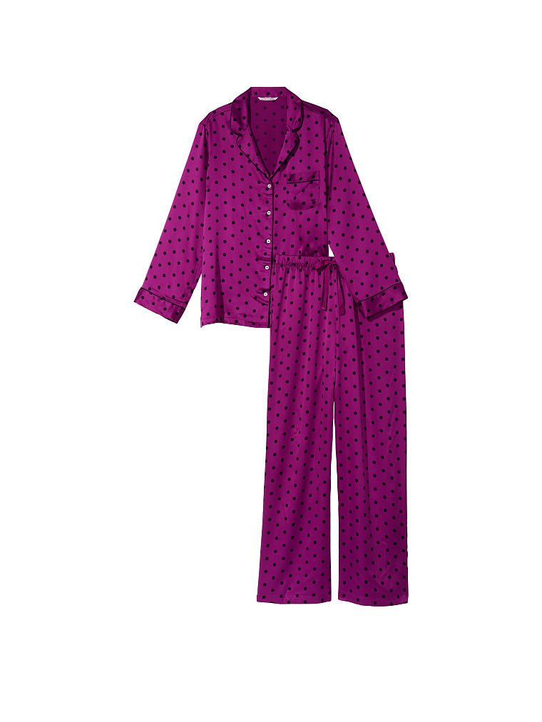 Ensemble Pyjama Long En Satin, Description, large