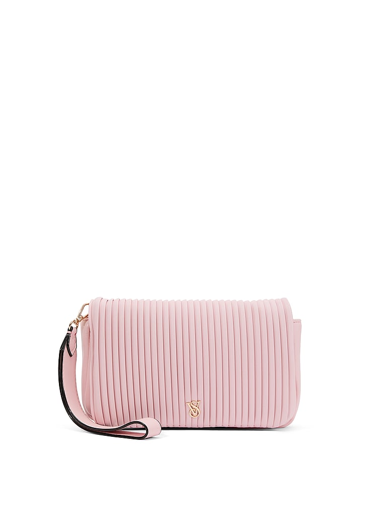 Phone Wristlet Clutch, Chalk Rose, large