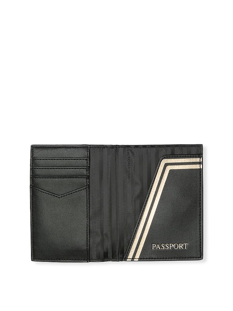 Protège-passeport, Black V-Quilt, large