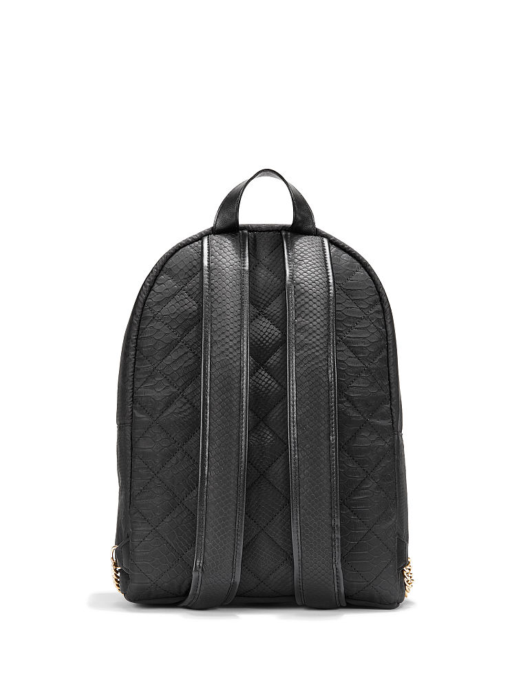 Sac À Dos Python City Clouté En Nylon, Black/Studs, large