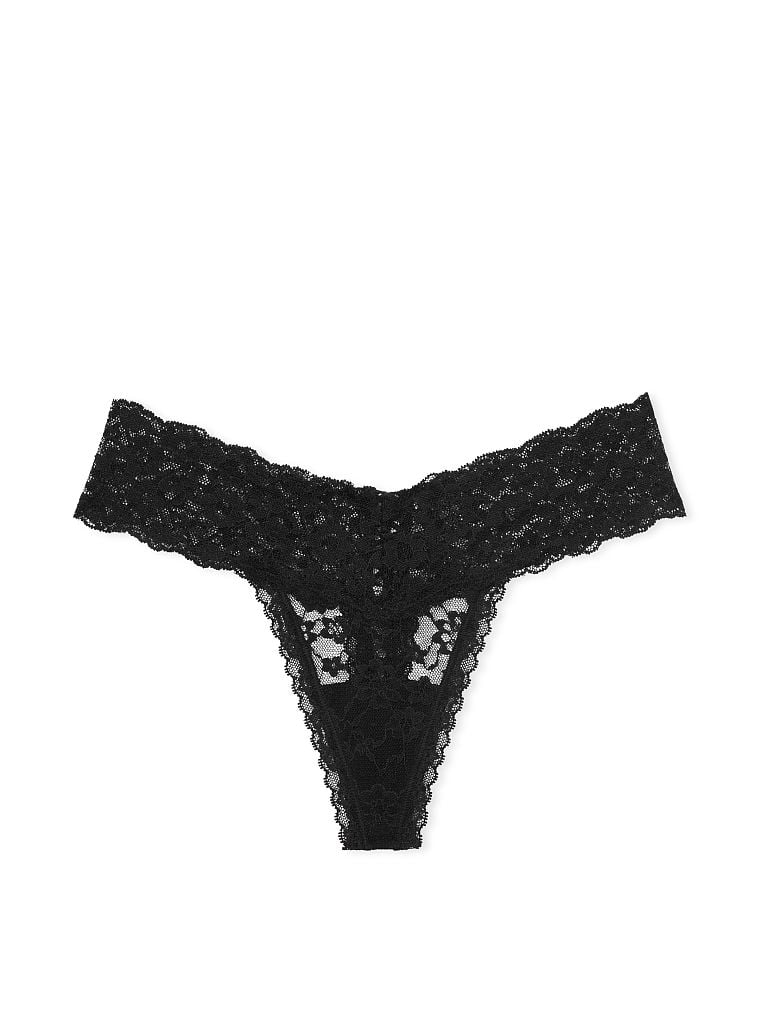 String En Dentelle Posey Avec Laçage, Black, large