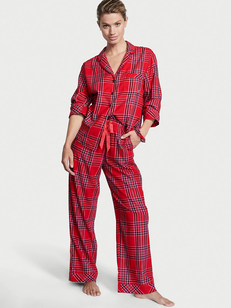 Ensemble Pyjama Long En Flanelle, Description, large