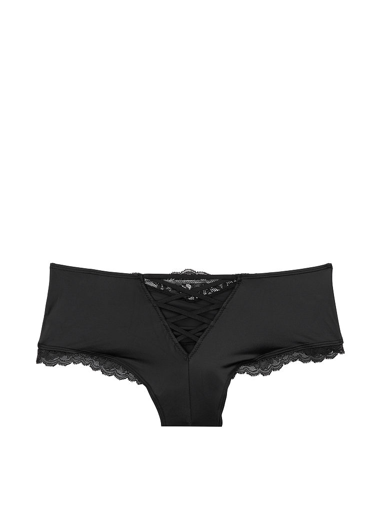 Mini Tanga À Lanières, Black, large