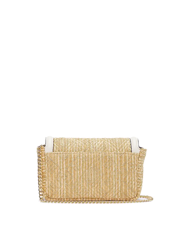 Mini Sac Convertible, Straw, large
